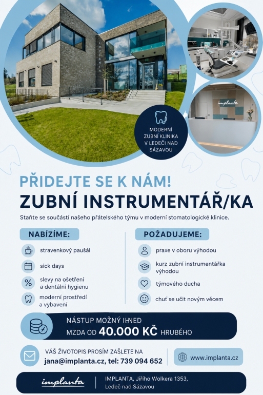 Zubní instrumentář/ka Zubní instrumentář/ka