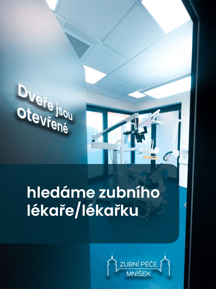 Hledá se zubní lékař v Mníšku pod Brdy Hledá se zubní lékař v Mníšku pod Brdy